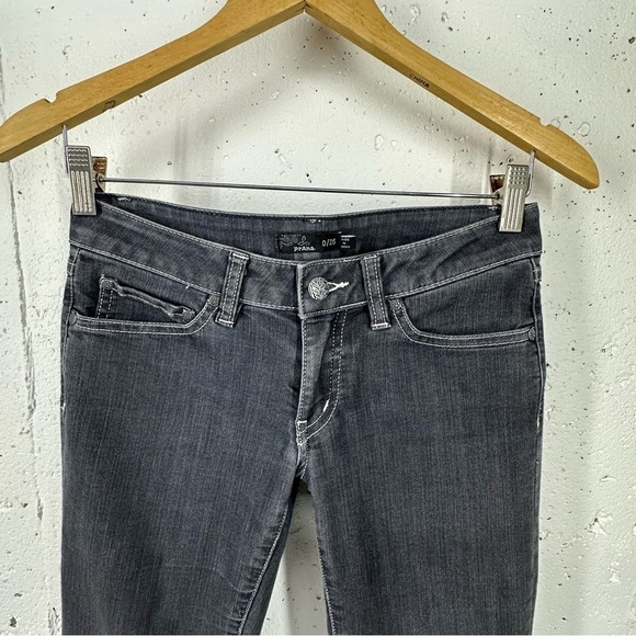 prAna size 0 / 25 Gray Slim Stretch Jeans - Picture 3 of 12
